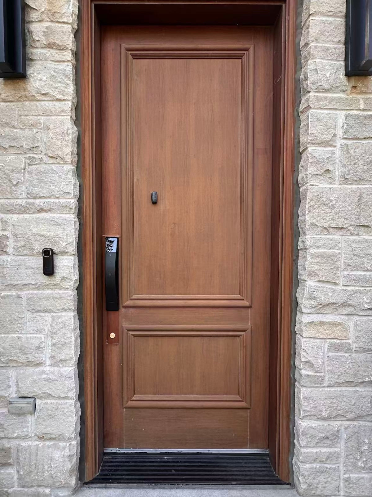 s6max installed on a residential door in a North American home