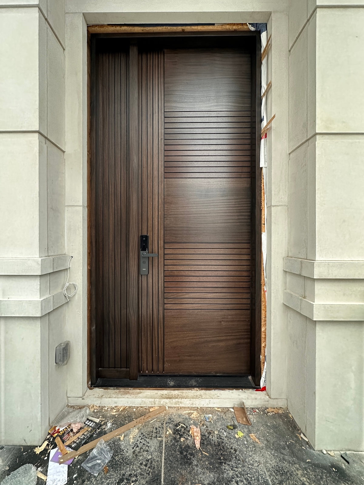 x9 installed on a residential door in a North American home