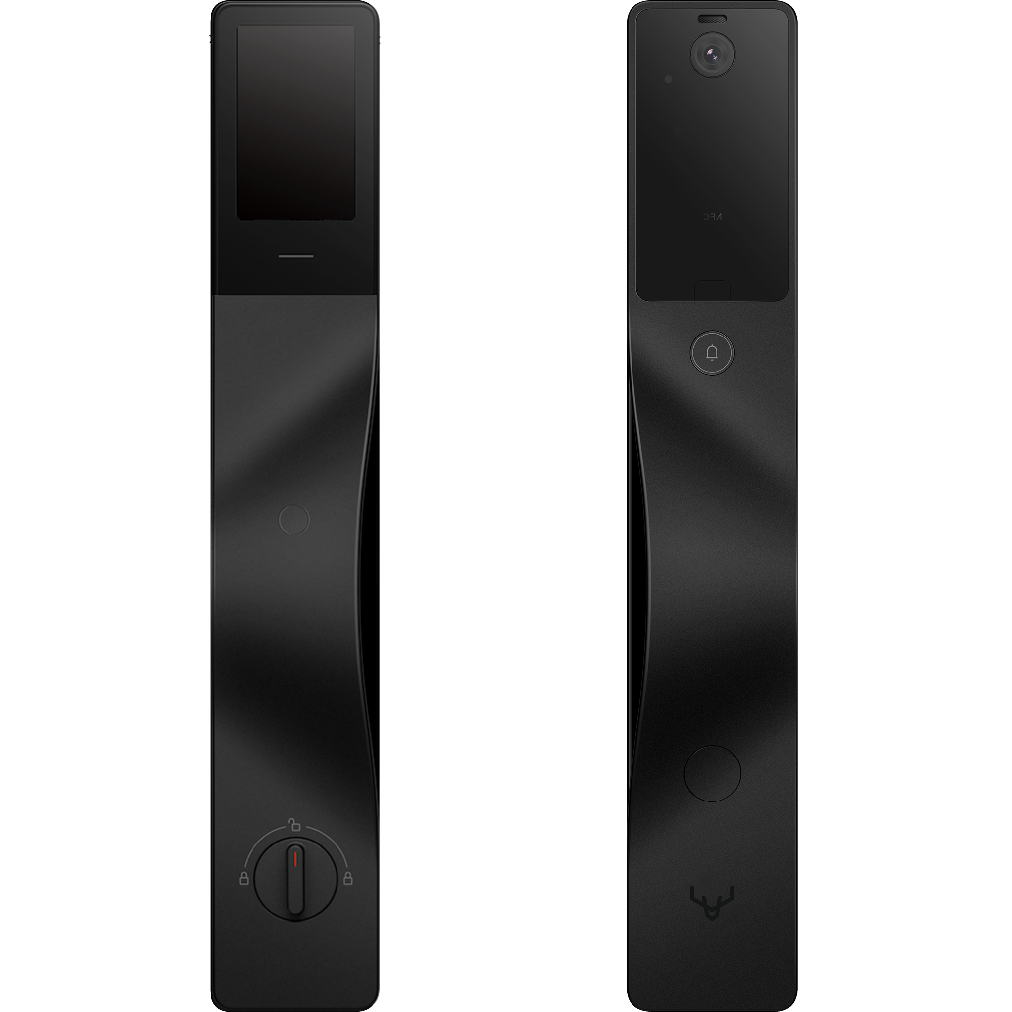 V5 VISION smart lock left handed, black