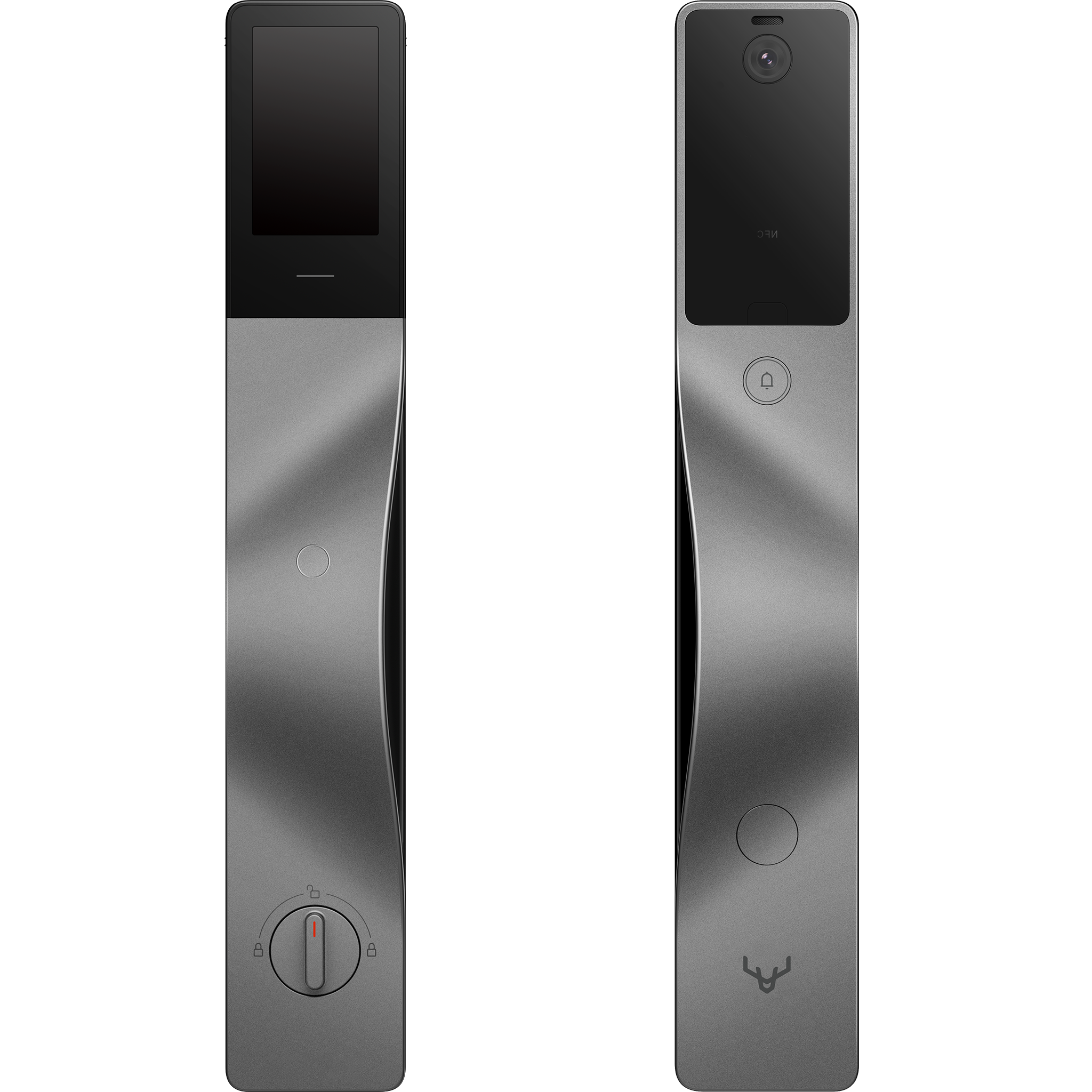 V5 VISION smart lock left handed, gray