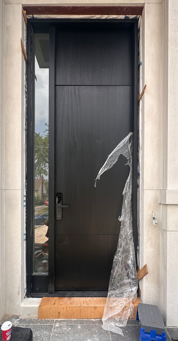 x9 installed on a residential door in a North American home