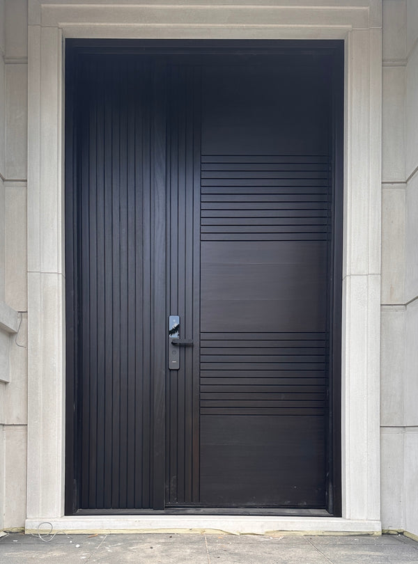 x9 installed on a residential door in a North American home