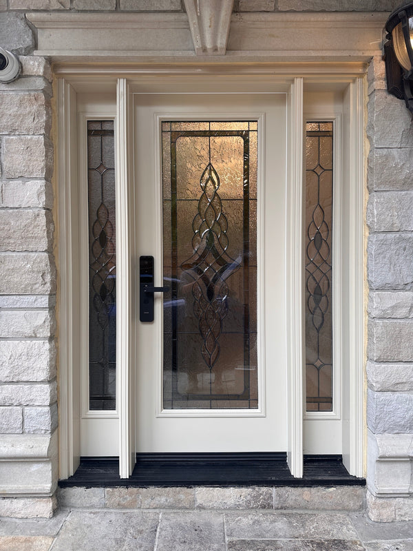 x9 installed on a residential door in a North American home