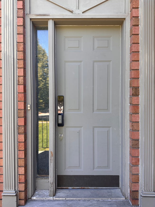 s5 installed on a residential door in a North American home