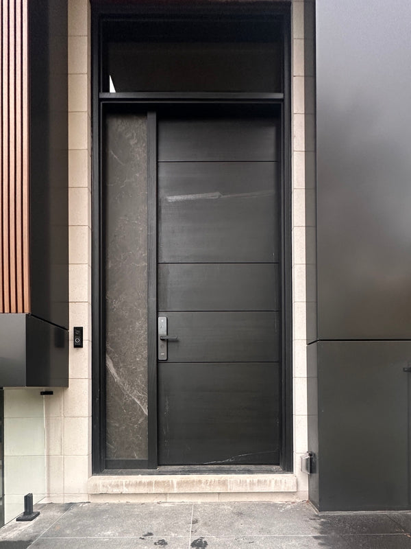 x9 installed on a residential door in a North American home