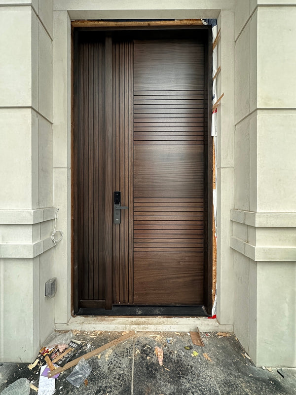 x9 installed on a residential door in a North American home