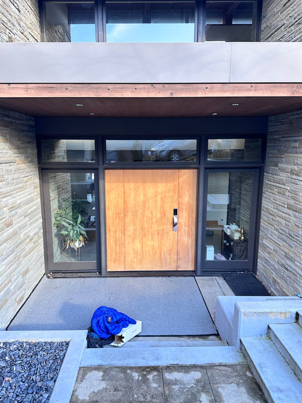 s5 installed on a residential door in a North American home